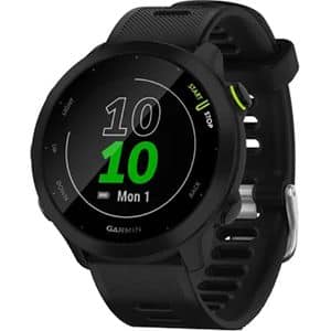 Smartwatch GARMIN Forerunner 55 42mm, GPS, Android/iOS, silicon, Black