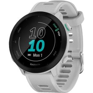 Smartwatch GARMIN Forerunner 55 42mm, GPS, Android/iOS, silicon, White