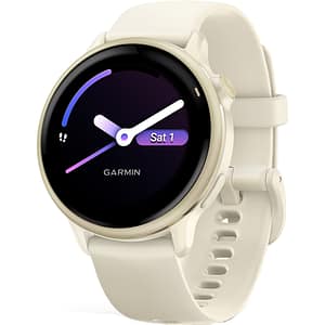 Smartwatch GARMIN Vivoactive 6 42mm, Wi-Fi, GPS, Android/iOS, silicon, Bone/Lunar Gold