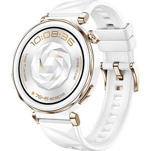 Smartwatch HUAWEI Watch GT 5 Pro 42mm, GPS, Android/iOS, White Fluoroelastomer Strap