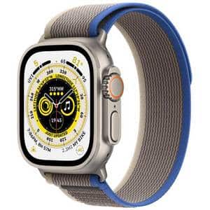 APPLE Watch Ultra Cellular, 49mm Titanium Case, Small/Medium Blue/Gray Trail Loop