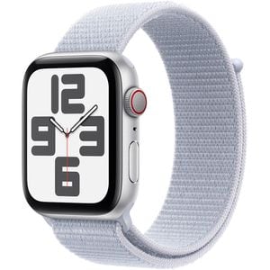 APPLE Watch SE (2nd Gen) V2, GPS + Cellular, 40mm, Silver Aluminium Case, Blue Cloud Sport Loop