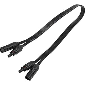 Cablu ECOFLOW MC4 Super Flat, IP67, negru