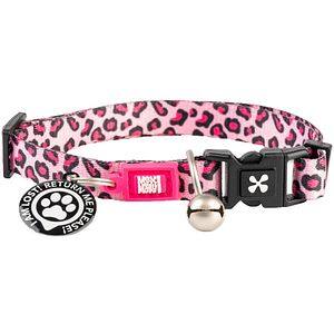 Zgarda pisici MAX&MOLLY Smart ID Leopard, marimea XS, roz