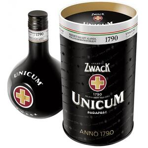 Lichior Unicum, 0.5L+ Cutie metalica