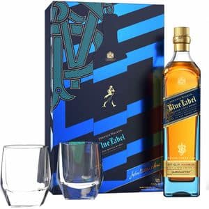 Set Whisky Johnnie Walker Blue, 0.7L + 2 pahare