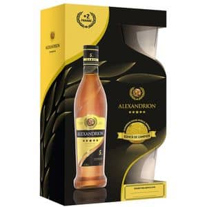 Brandy Alexandrion 5, 0.7L + 2 pahare