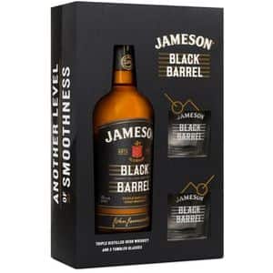 Set Whisky Jameson Black Barrel 0.7L + 2 pahare