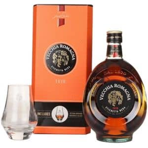 Set Brandy Vecchia Romagna Etichetta Nera, 0.7L + 1 pahar