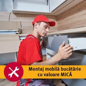 Asamblare bucatarie cu valoare mai mica de 5.000 lei