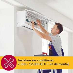 Instalare aer conditionat in 3-5 zile lucratoare - pentru aparatele de 7000-12000BTU fara kit de montaj inclus