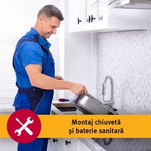 Serviciu instalare chiuveta si baterie sanitara