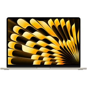 Laptop APPLE MacBook Air 15 mqkv3ze/a, Apple M2, 15.3" Retina Display, 8GB, SSD 512GB, 10-core GPU, macOS Ventura, Starlight, Tastatura layout INT
