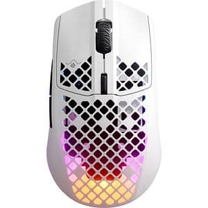 Mouse Gaming Wireless STEELSERIES Aerox 3, 18000 dpi, Snow