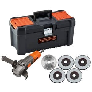 Polizor unghiular (flex) BLACK+DECKER BEG220KA5-QS, 900W, 12000rpm, 125mm