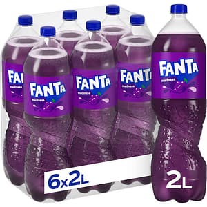 Bautura racoritoare carbogazoasa FANTA Madness Struguri bax 2L x 6 sticle