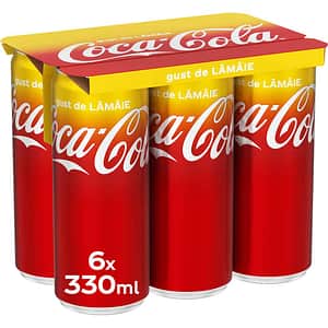 Bautura racoritoare carbogazoasa COCA-COLA Lemon bax 0.33L x 6 doze
