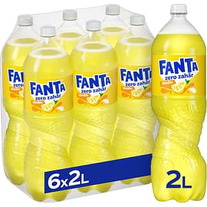Bautura racoritoare carbogazoasa FANTA Lamaie Zero Zahar bax 2L x 6 sticle