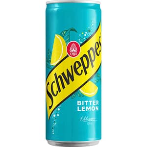 Bautura racoritoare carbogazoasa SCHWEPPES Schweppes Bitter Lemon bax 0.33L x 24 doze