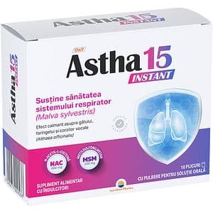 Supliment alimentar Astha 15 Instant, 10 plicuri x 5 g, SUN WAVE PHARMA