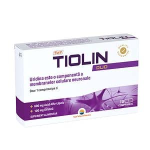 Supliment Tiolin Duo, 30 comprimate, SUN WAVE