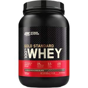 Pudra proteica din zer 100% Whey Gold Standard, ciocolata, 899 g, OPTIMUM NUTRITION