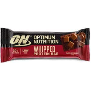 Baton proteic OPTIMUM NUTRITION, ciocolata si caramel, 10 buc x 60 g