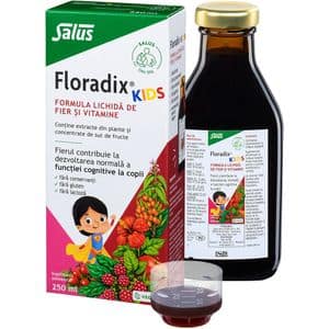 Formula lichida Floradix de fier si vitamine pentru copii, 250 ml, SALUS