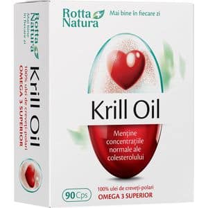 Supliment alimentar Krill Oil, 90 capsule, ROTTA NATURA