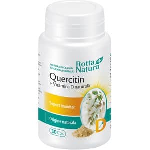 Supliment alimentar Quercitin + Vitamina D naturala, 30 capsule, ROTTA NATURA