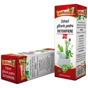 Supliment alimentar Extract Gliceric Detoxifiere, 50 ml, ADNATURA