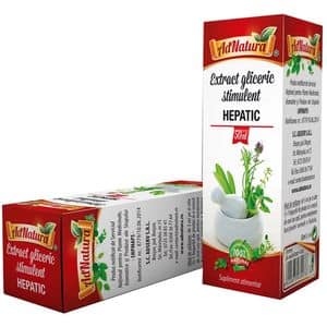 Supliment alimentar Extract Gliceric Stimulent Hepatic, 50 ml, ADNATURA