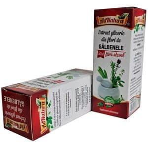 Supliment alimentar Extract Gliceric Galbenele, 50 ml, ADNATURA