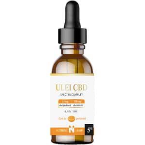 Ulei CBD 5% Spectru Complet, 500 mg Cannabidiol, 10 ml, NUTRIFIC