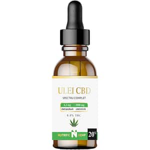 Ulei CBD 20% Spectru Complet, 2000 mg Cannabidiol, 10 ml, NUTRIFIC