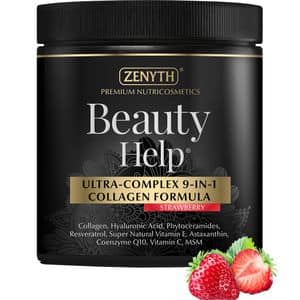 Supliment Beauty Help Colagen Formula cu aroma de Capsuni, 300 g, ZENYTH