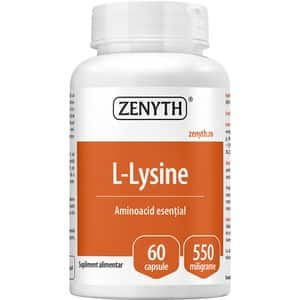 Supliment L-lysine Aminoacid, 60 capsule, ZENYTH