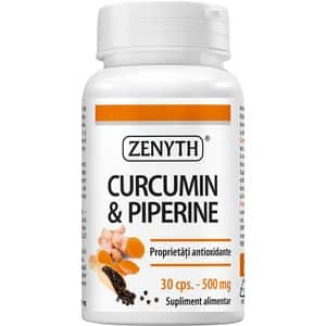 Supliment Curcumin & Piperine, 30 capsule, ZENYTH