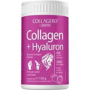 Supliment Collagen + Hyaluron cu aroma de Capsuni, 150 g, ZENYTH