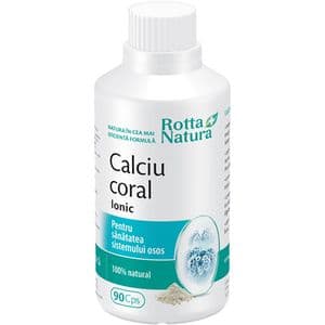 Supliment alimentar Calciu Coral, 90 capsule, ROTTA NATURA