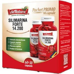 Supliment alimentar Silimarina Forte 14.200, 60+30 capsule, ADNATURA