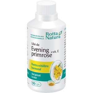 Supliment alimentar Evening Primrose + Vitamina E, 90 capsule, ROTTA NATURA