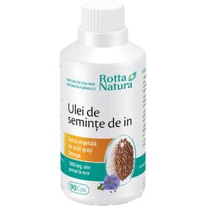 Supliment alimentar Ulei de Seminte de In, 90 capsule, ROTTA NATURA