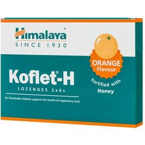 Supliment alimentar Koflet cu portocala, 12 dropsuri, HIMALAYA