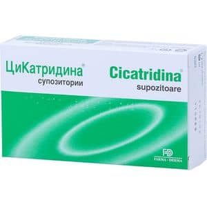 Cicatridina Supozitoare, 10 bucati, NATURPHARMA