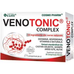 Supliment alimentar Venotonic Complex 400 UI, 30 tablete, COSMO PHARM