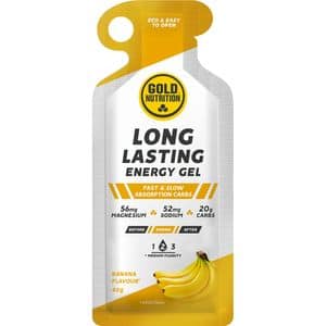 Gel energizant Long Lasting, banane, 40 g x 16 buc, GOLDNUTRITION