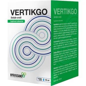 Supliment alimentar Vertikgo Solutie Orala, 50 ml, NYRVUSANO