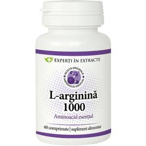 Supliment alimentar L-Arginina 1000, 60 comprimate, DACIA PLANT