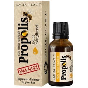 Supliment alimentar cu extract de Propolis fara alcool, 20 ml, DACIA PLANT